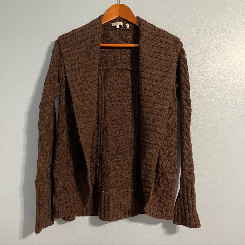 Vince Women’s Wool Cashmere Blend Open Front Cardigan Knit Sweater